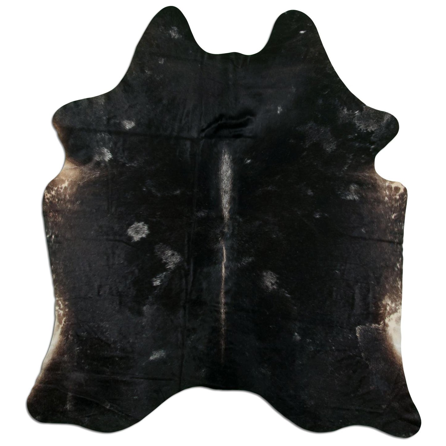 Kuhfell Teppich - L185 x B205 cm - schwarz weiß