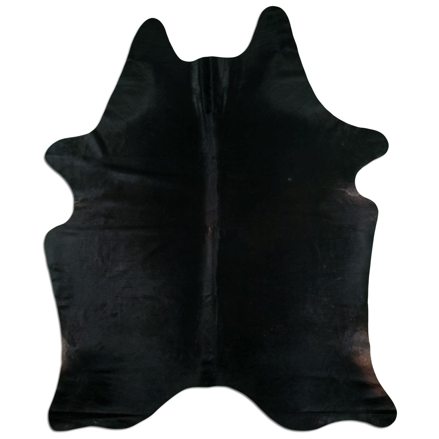 Kuhfell Teppich - L180 x B225 cm - schwarz