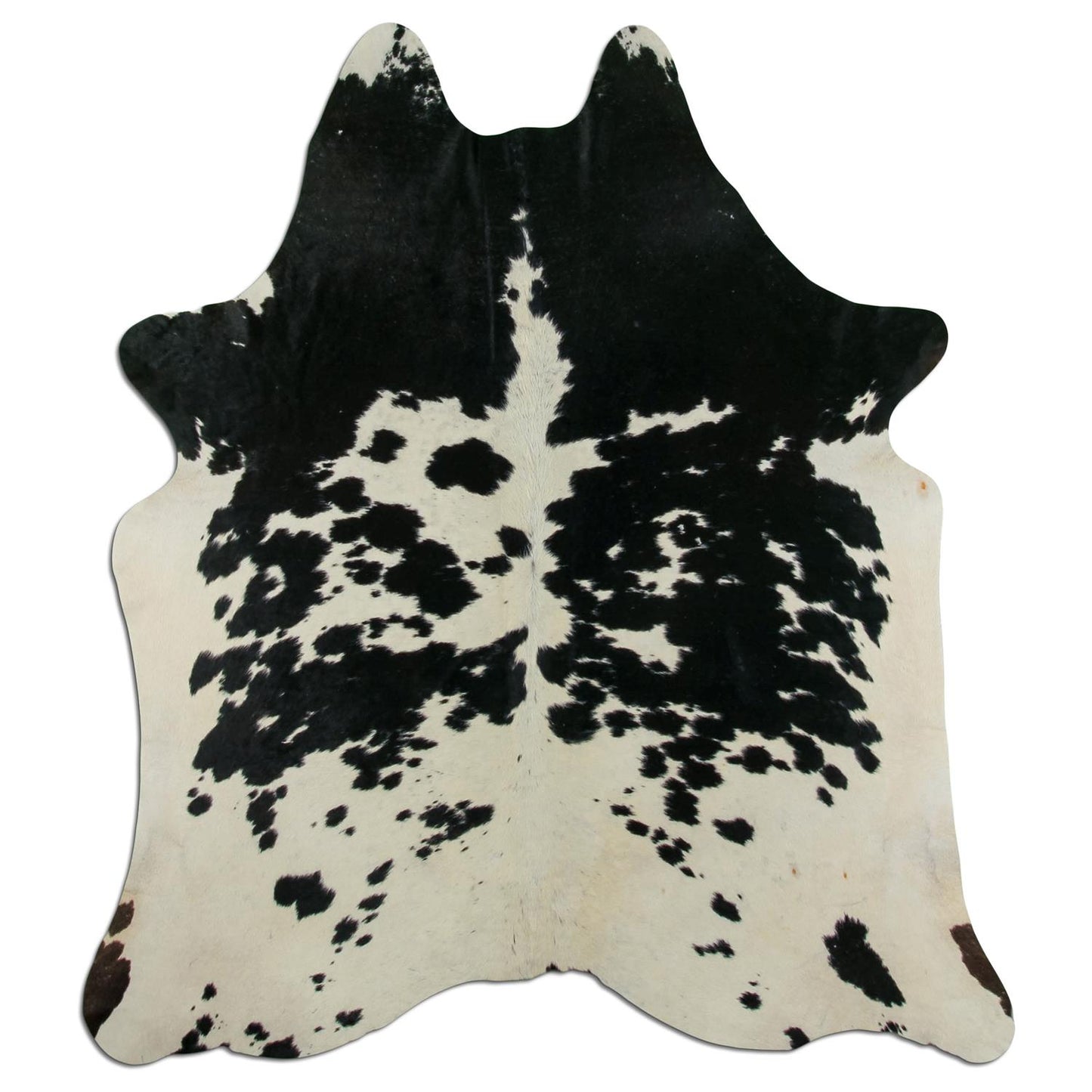Kuhfell Teppich - L170 x B190 cm - schwarz weiß