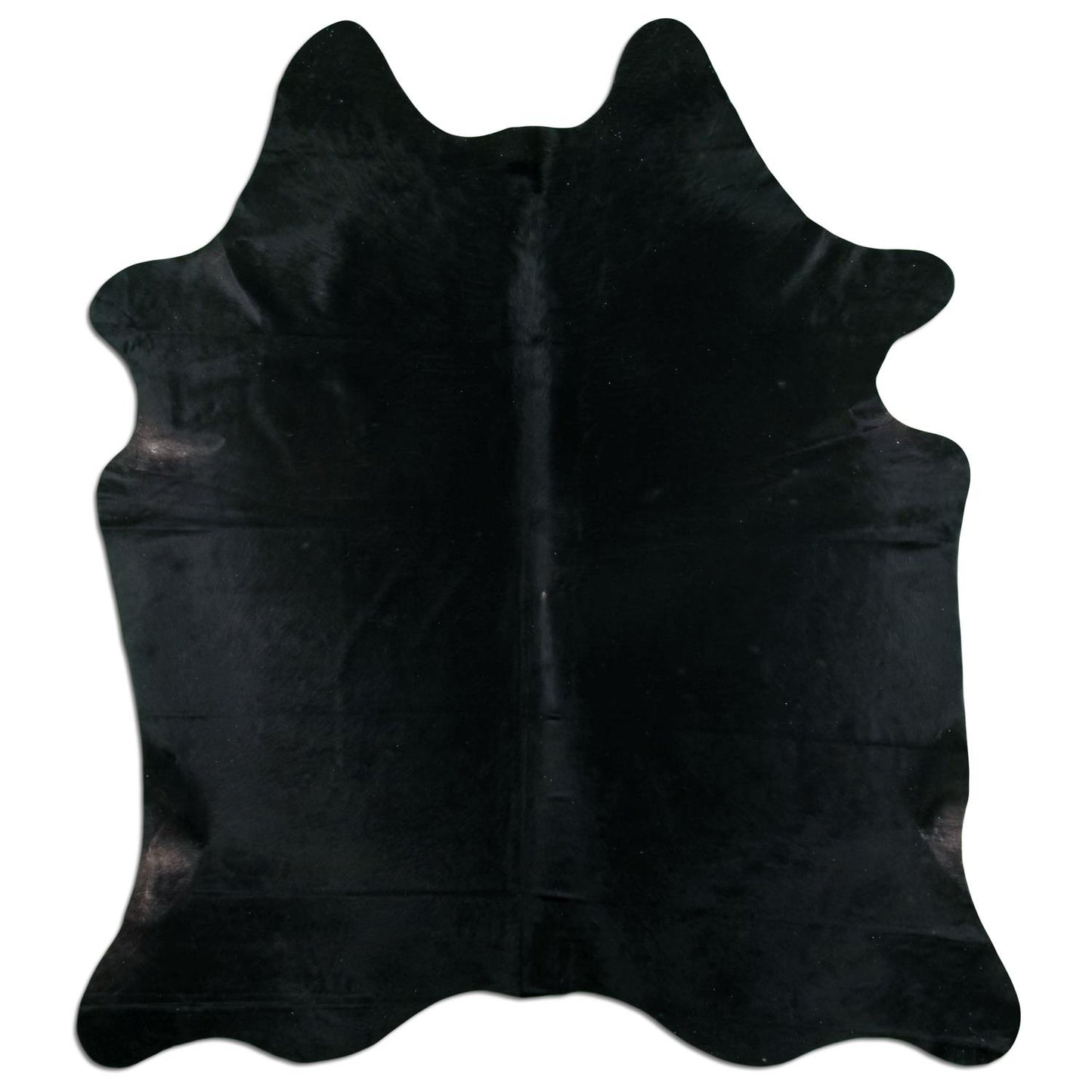 Kuhfell Teppich - L200 x B220 cm - schwarz