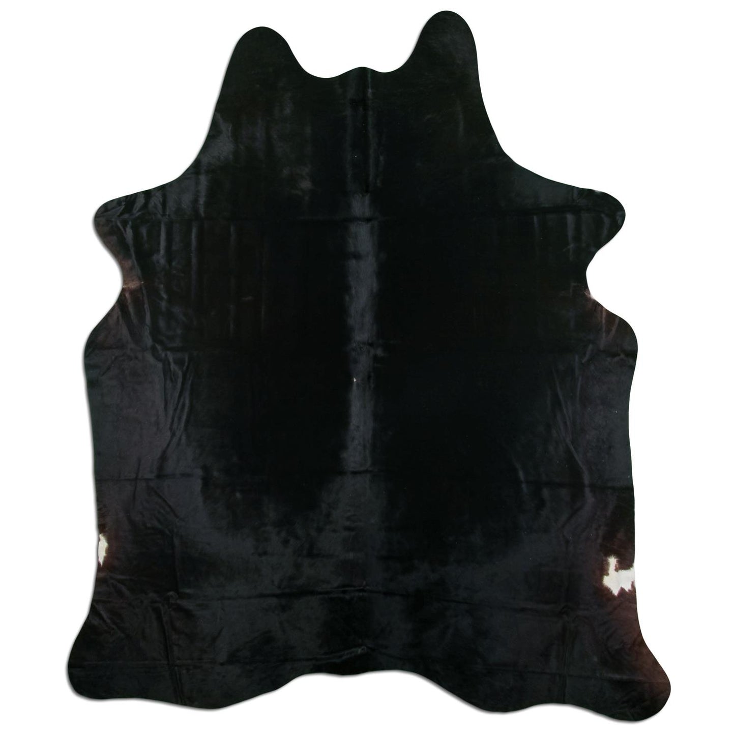 Kuhfell Teppich - L190 x B230 cm - schwarz