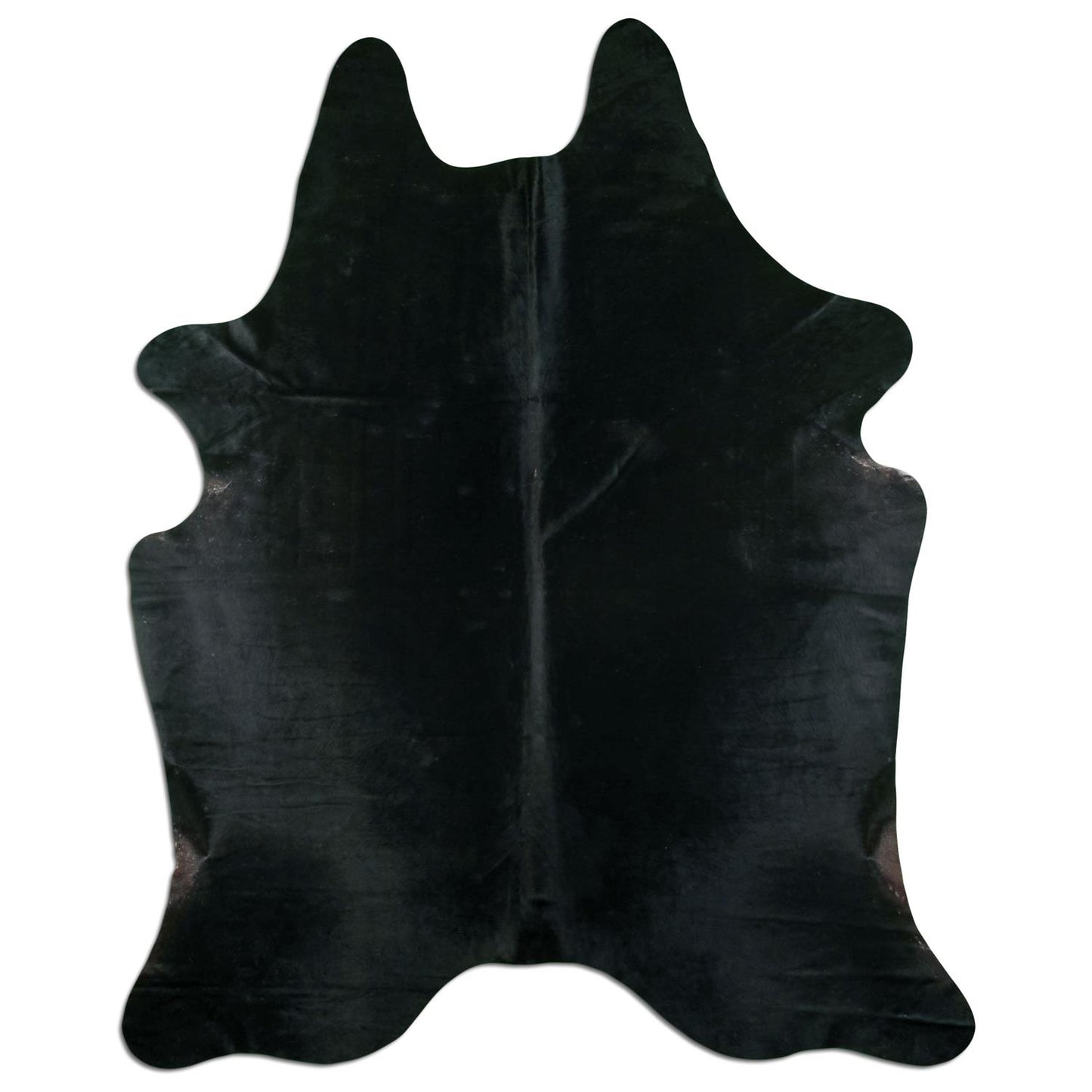 Kuhfell Teppich - L185 x B240 cm - schwarz