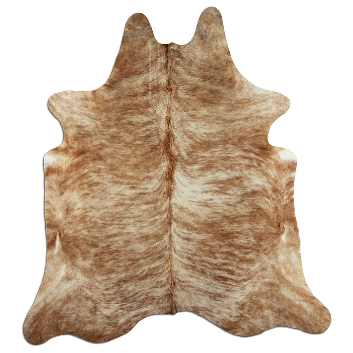 Kuhfell Teppich - L190 x B215 cm - hellbraun beige