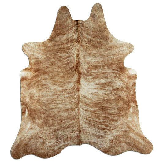 Kuhfell Teppich - L190 x B215 cm - hellbraun beige