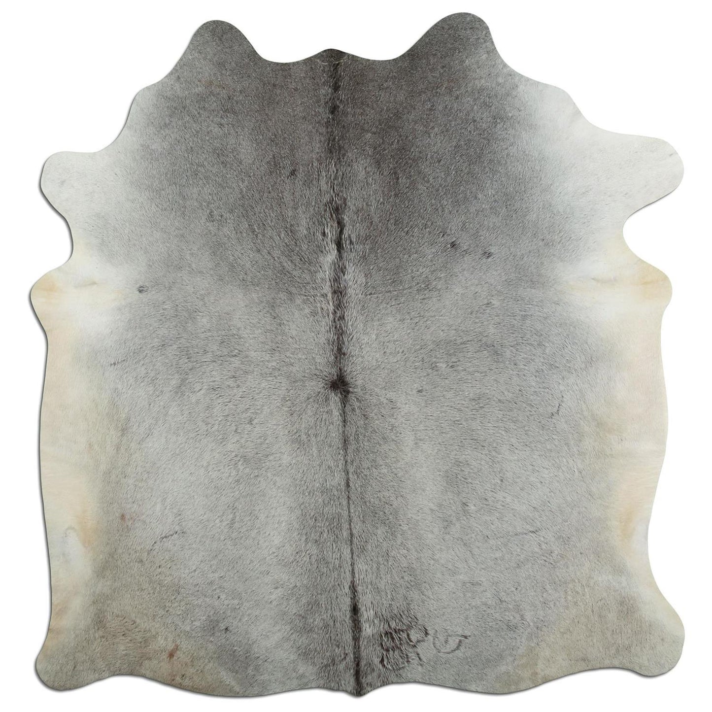 Kuhfell Teppich - L185 x B200 cm - grau