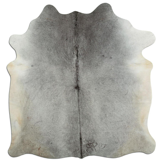 Kuhfell Teppich - L185 x B200 cm - grau