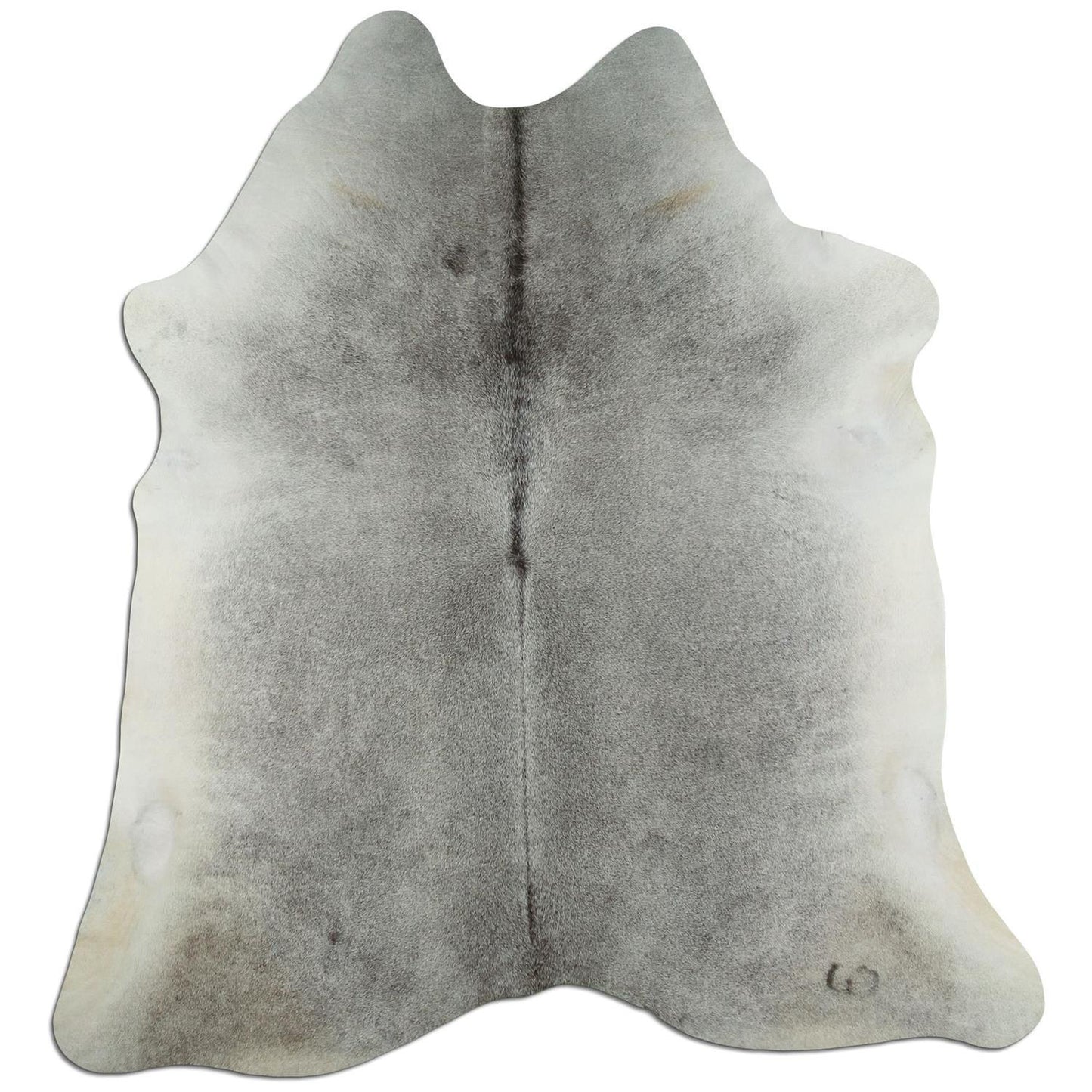 Kuhfell Teppich - L195 x B215 cm - grau