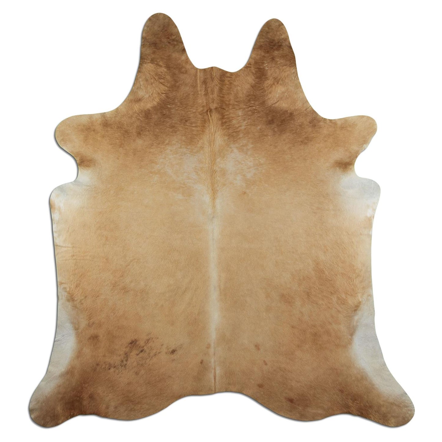 Kuhfell Teppich - L185 x B210 cm - beige hellbraun