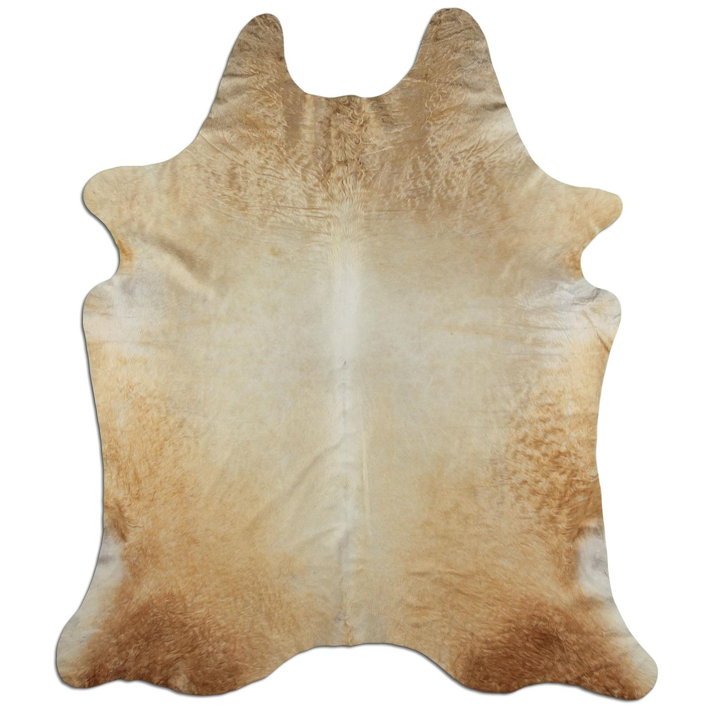 Kuhfell Teppich - L200 x B220 cm - beige grau