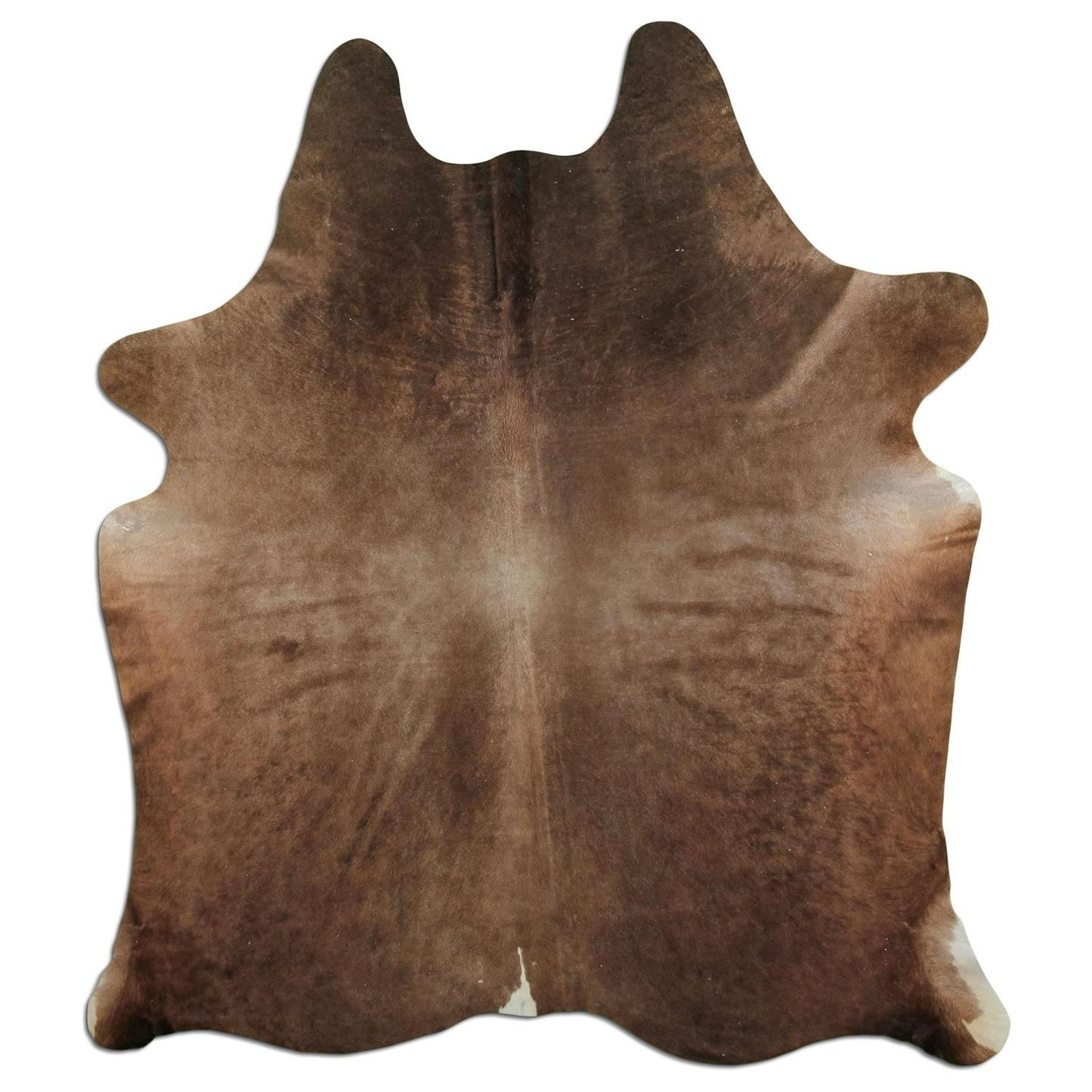 Kuhfell Teppich - L175 x B210 cm - champagner braun schwarz