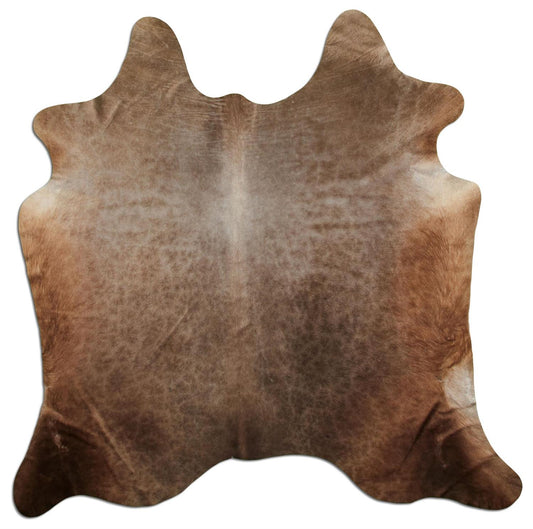 Kuhfell Teppich - L195 x B200 cm - champagner braun