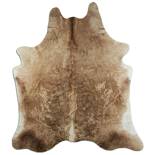 Kuhfell Teppich - L200 x B235 cm - champagner beige