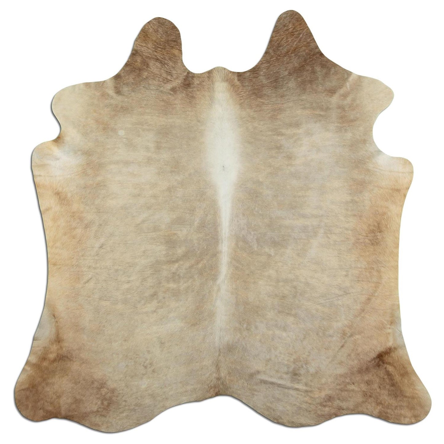 Kuhfell Teppich - L185 x B195 cm - champagner braun