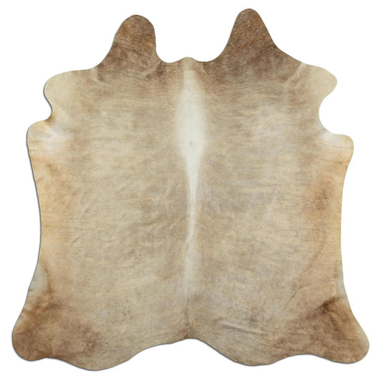 Kuhfell Teppich - L185 x B195 cm - champagner braun