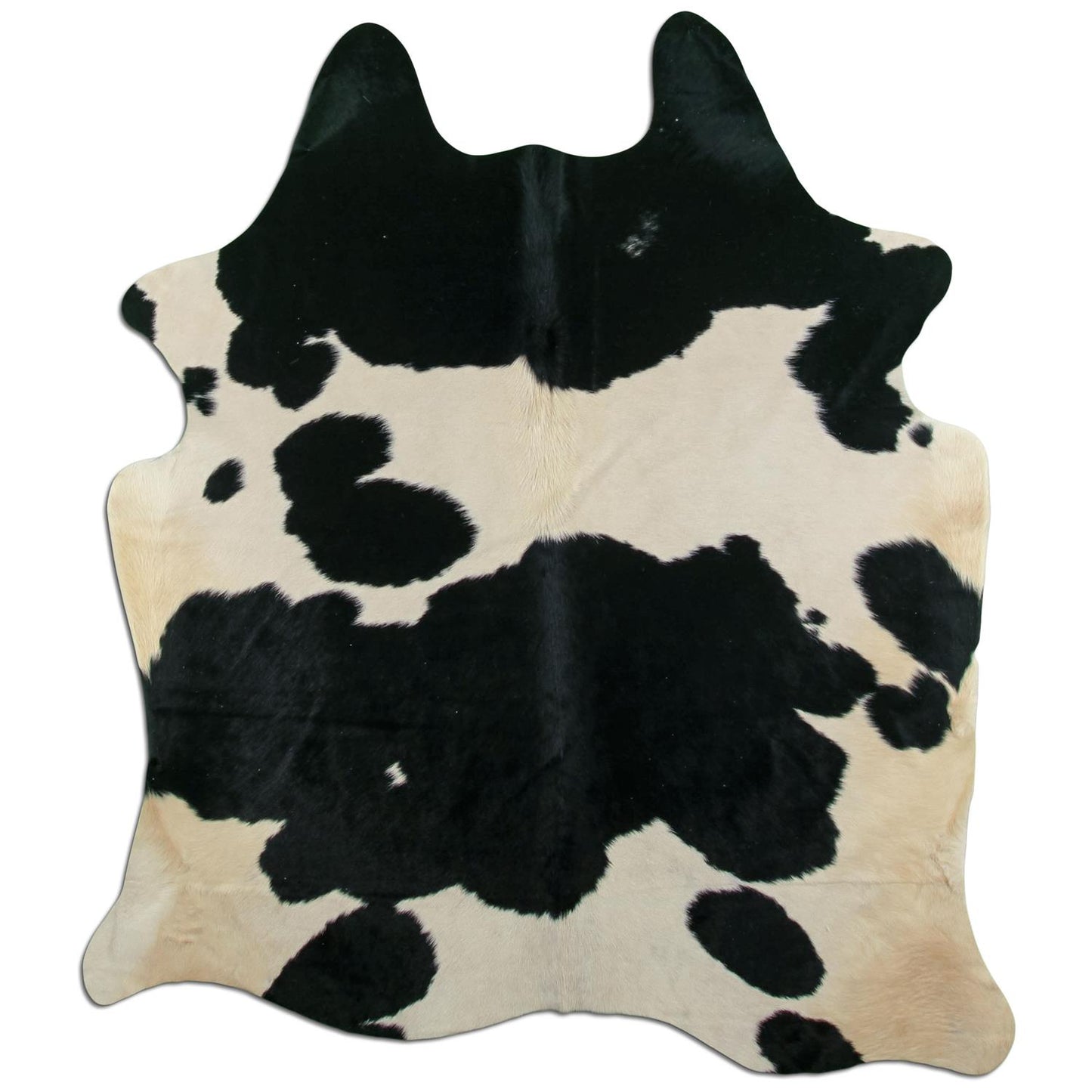Kuhfell Teppich - L170 x B200 cm - schwarz weiß