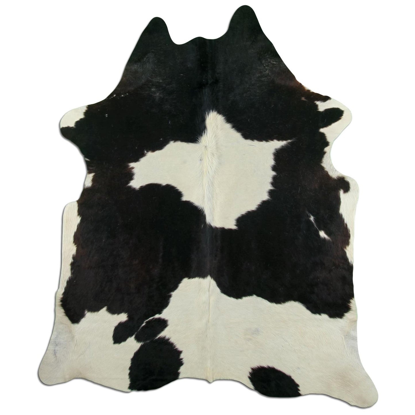 Kuhfell Teppich - L175 x B215 cm - schwarz weiß