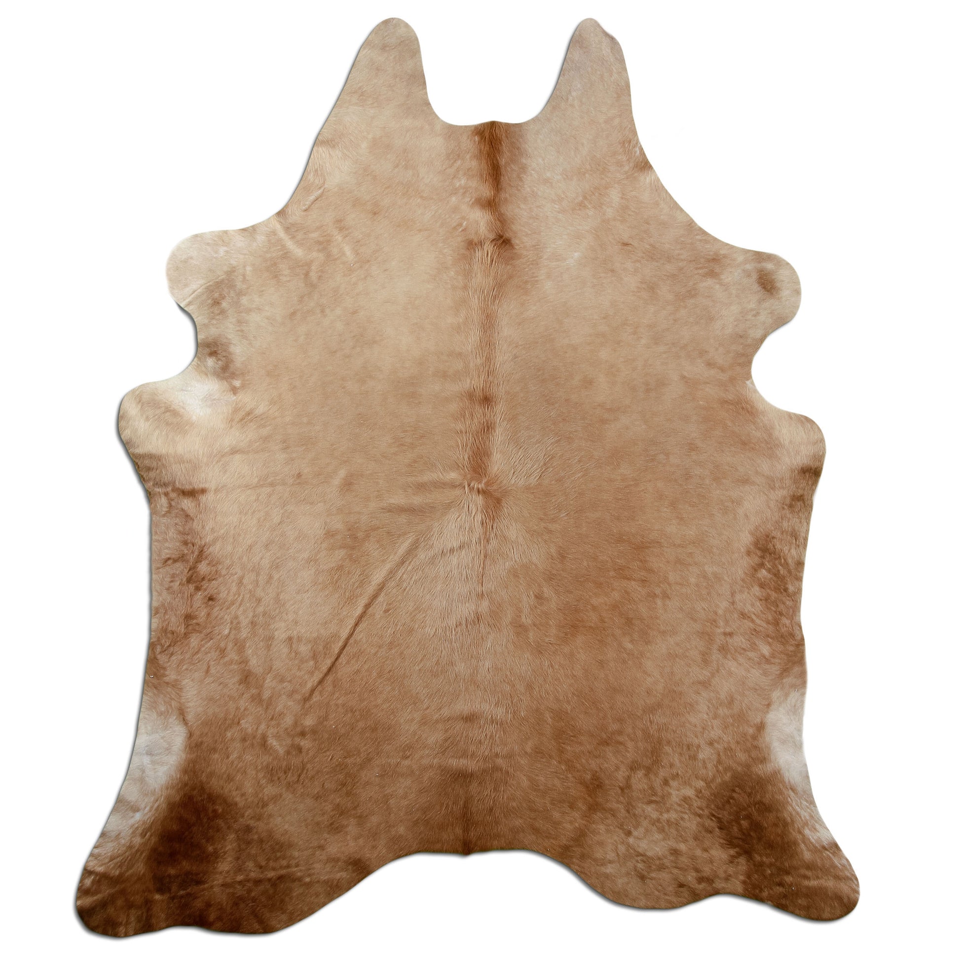 Kuhfell Teppich Karamell, 224 × 186 cm – Naturprodukt, Einzelstück