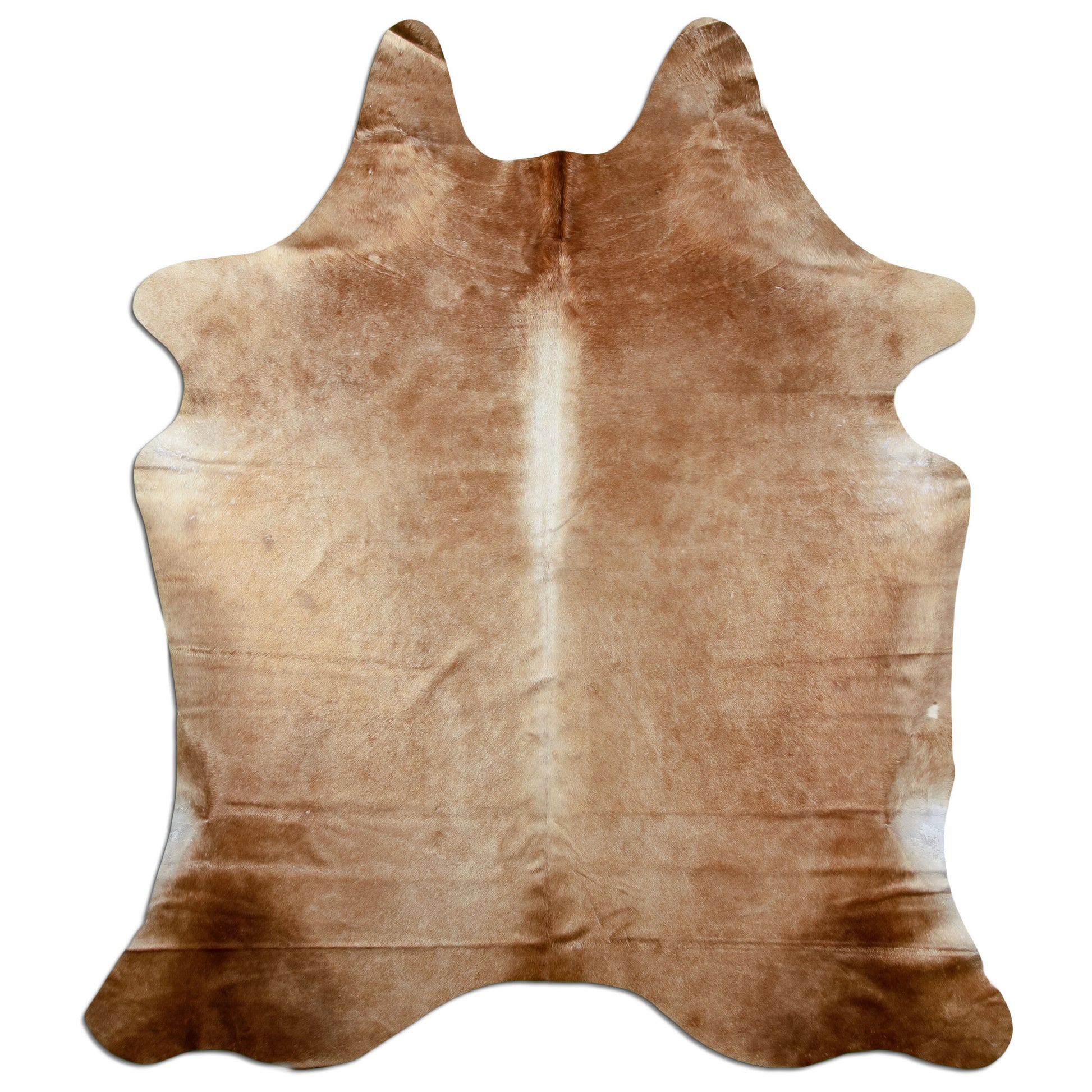 Kuhfell Teppich Karamell, 220 × 188 cm – Naturprodukt, Einzelstück