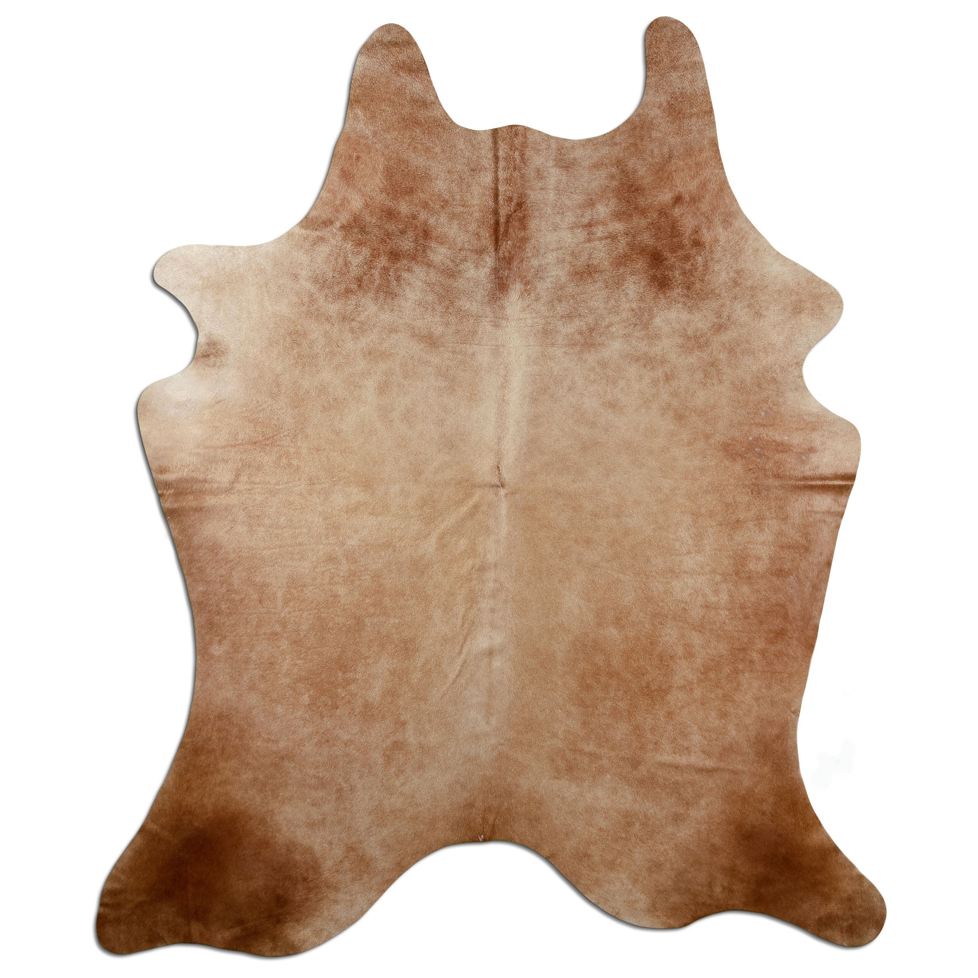 Kuhfell Teppich Karamell, 226 × 183 cm – Naturprodukt, Einzelstück