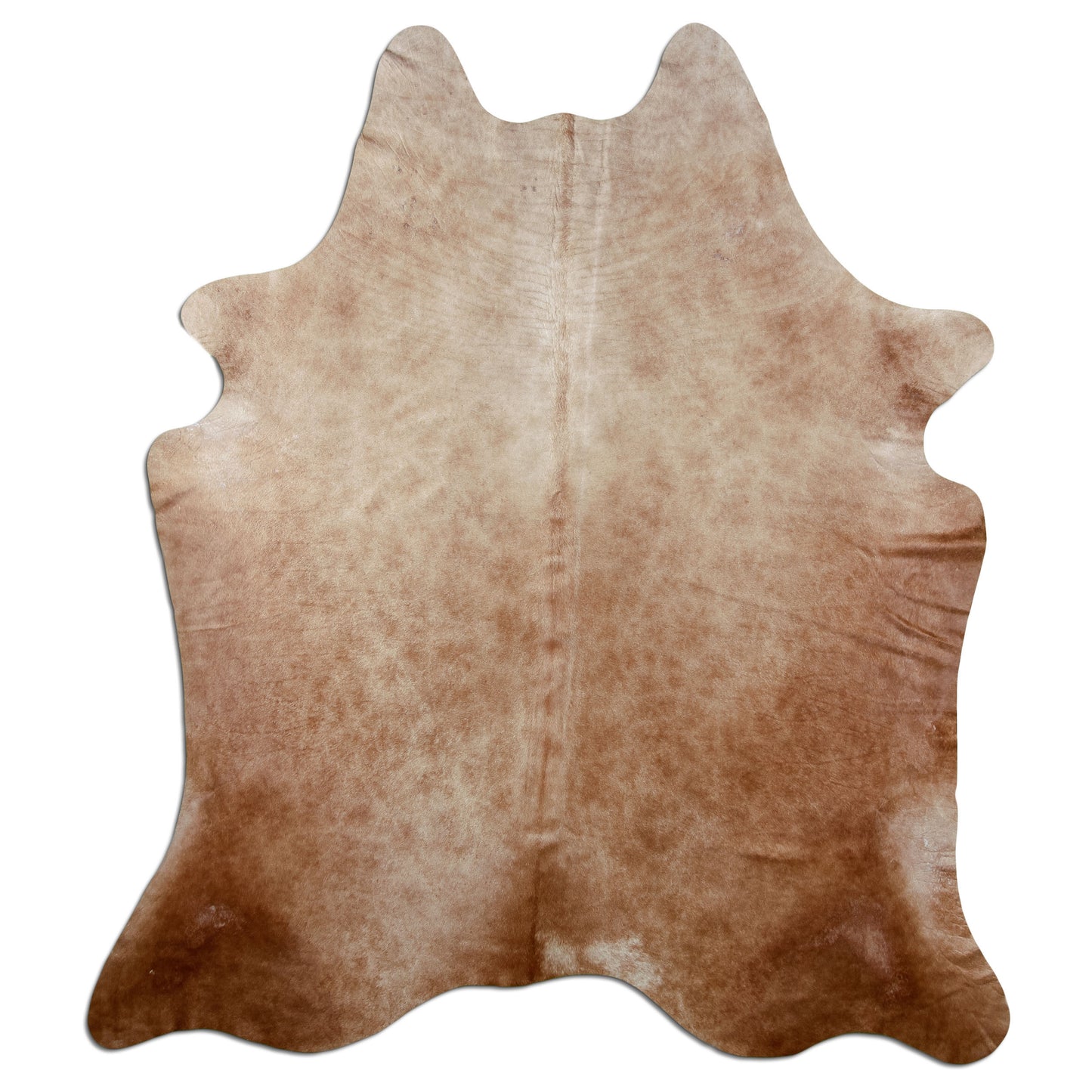Kuhfell Teppich Karamell, 219 × 189 cm – Naturprodukt, Einzelstück