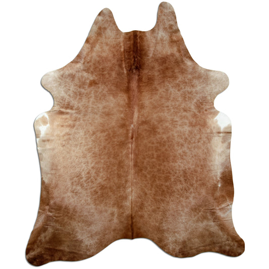 Kuhfell Teppich Karamell, 245 × 198 cm – Naturprodukt, Einzelstück