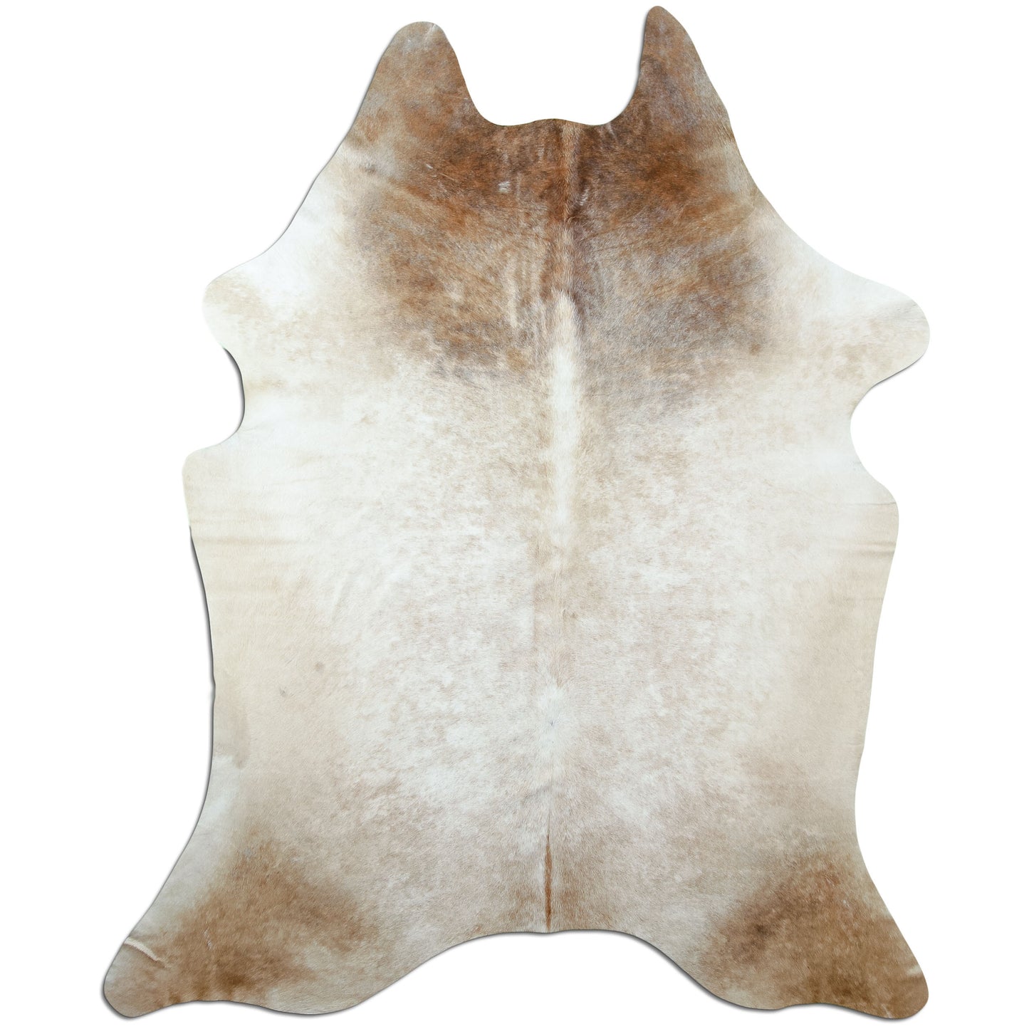 Kuhfell Teppich Beige, 230 × 182 cm – Naturprodukt, Einzelstück