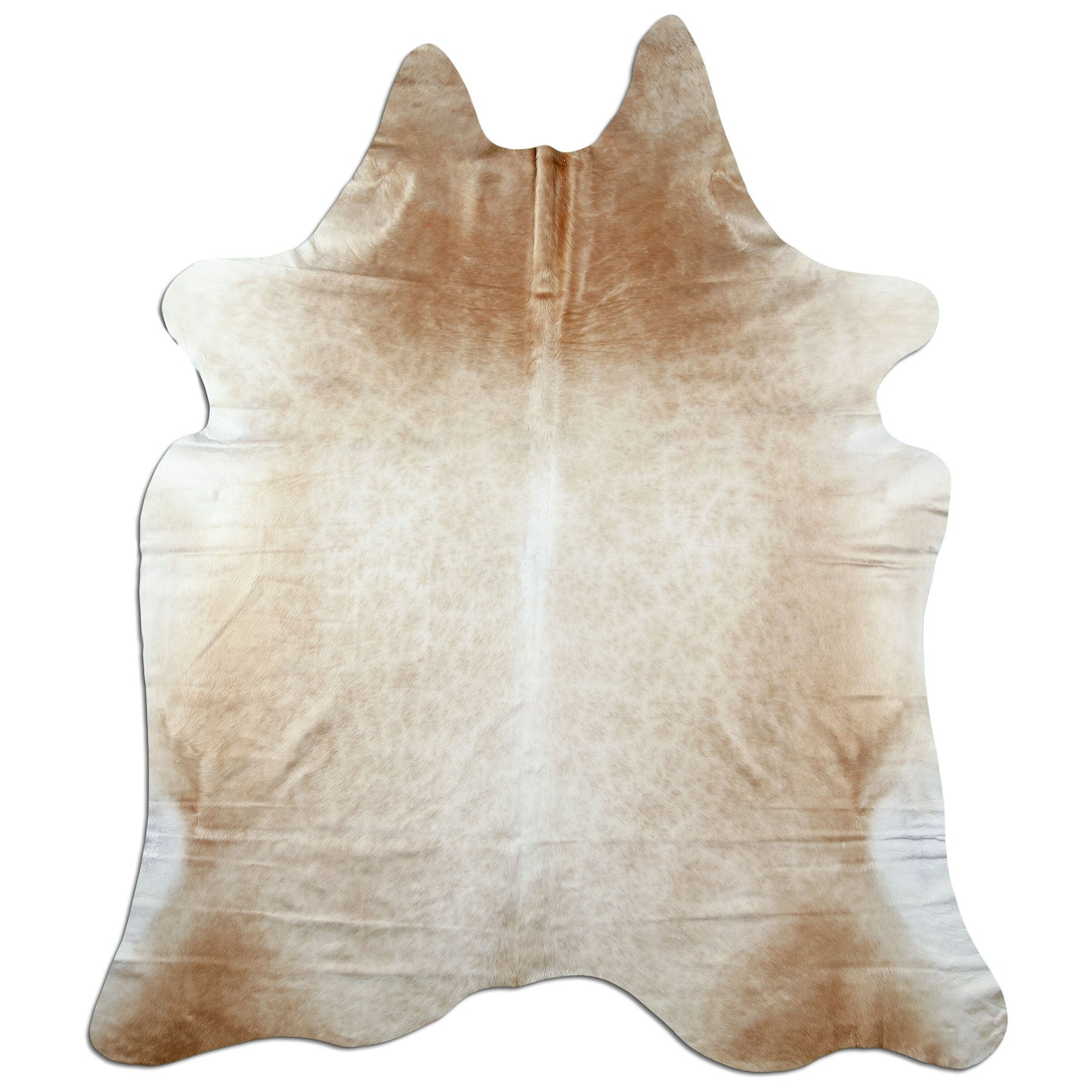 Kuhfell Teppich Beige, 236 × 195 cm – Naturprodukt, Einzelstück