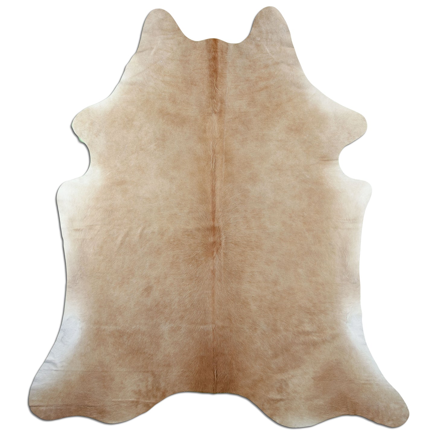 Kuhfell Teppich Beige, 220 × 196 cm – Naturprodukt, Einzelstück