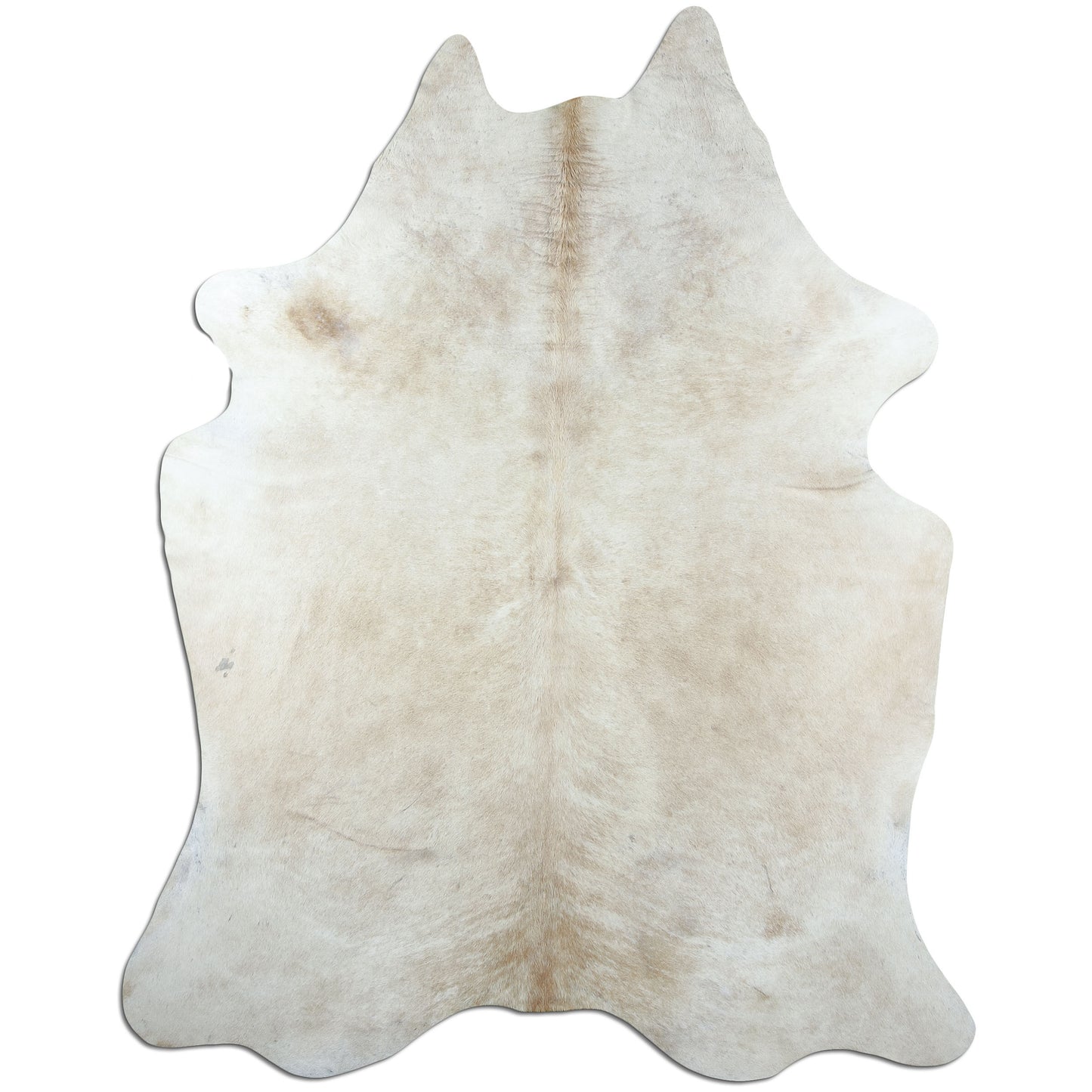 Kuhfell Teppich Beige, 237 × 181 cm – Naturprodukt, Einzelstück