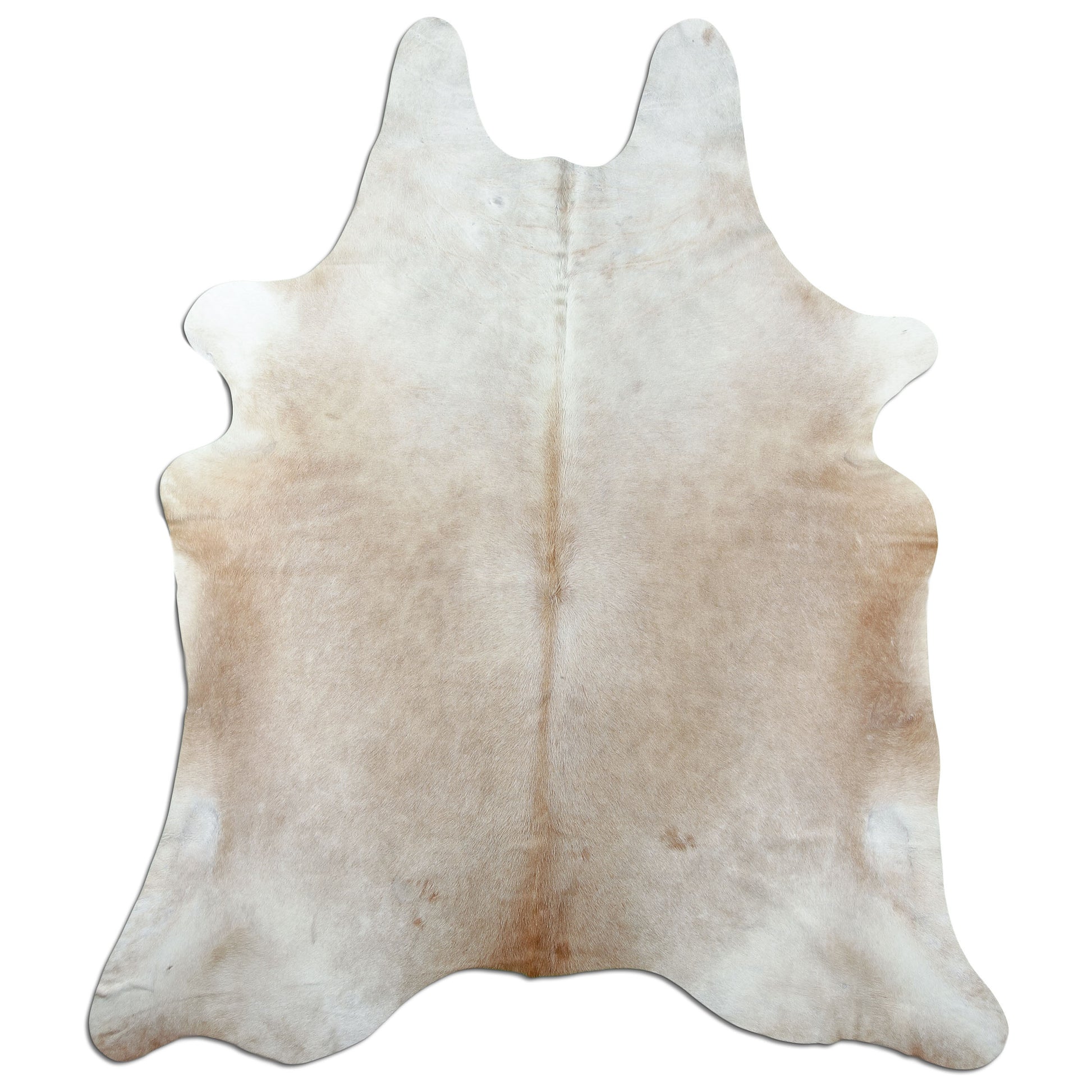 Kuhfell Teppich Beige, 228 × 188 cm – Naturprodukt, Einzelstück