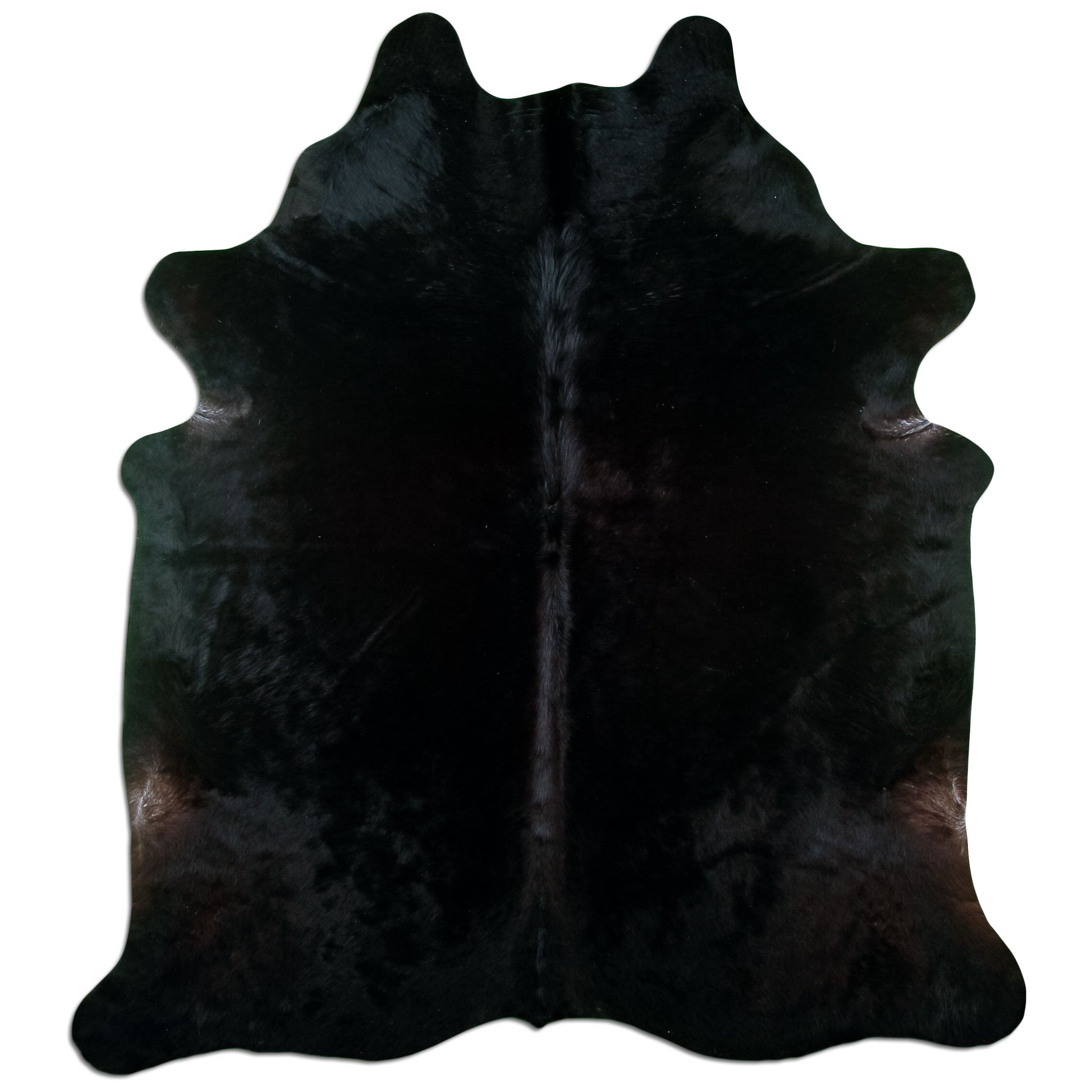 Kuhfell Teppich Kaffeebraun, 216 × 188 cm – Naturprodukt, Einzelstück