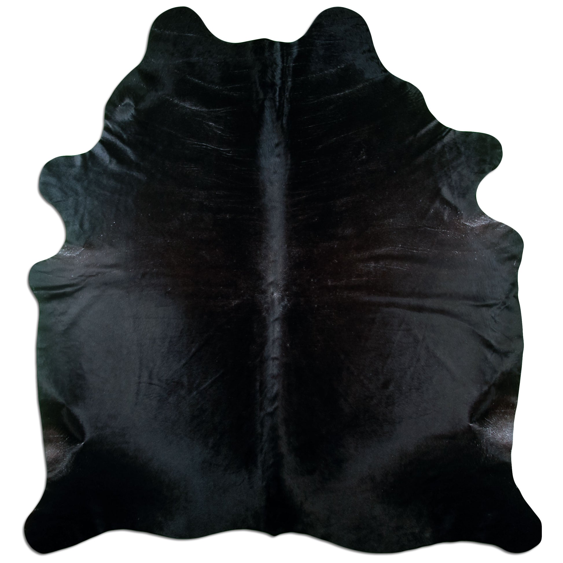 Kuhfell Teppich Kaffeebraun, 232 × 212 cm – Naturprodukt, Einzelstück