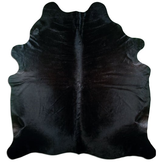 Kuhfell Teppich Kaffeebraun, 232 × 212 cm – Naturprodukt, Einzelstück