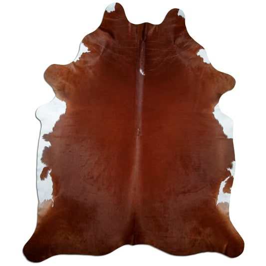 Kuhfell Teppich Hereford, 251 × 200 cm – Naturprodukt, Einzelstück