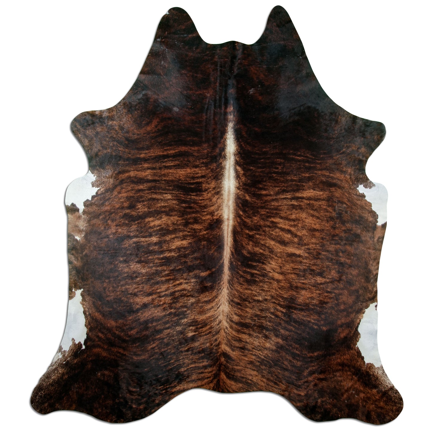 Kuhfell Teppich Medium Brindle, 236 × 200 cm – Naturprodukt, Einzelstück