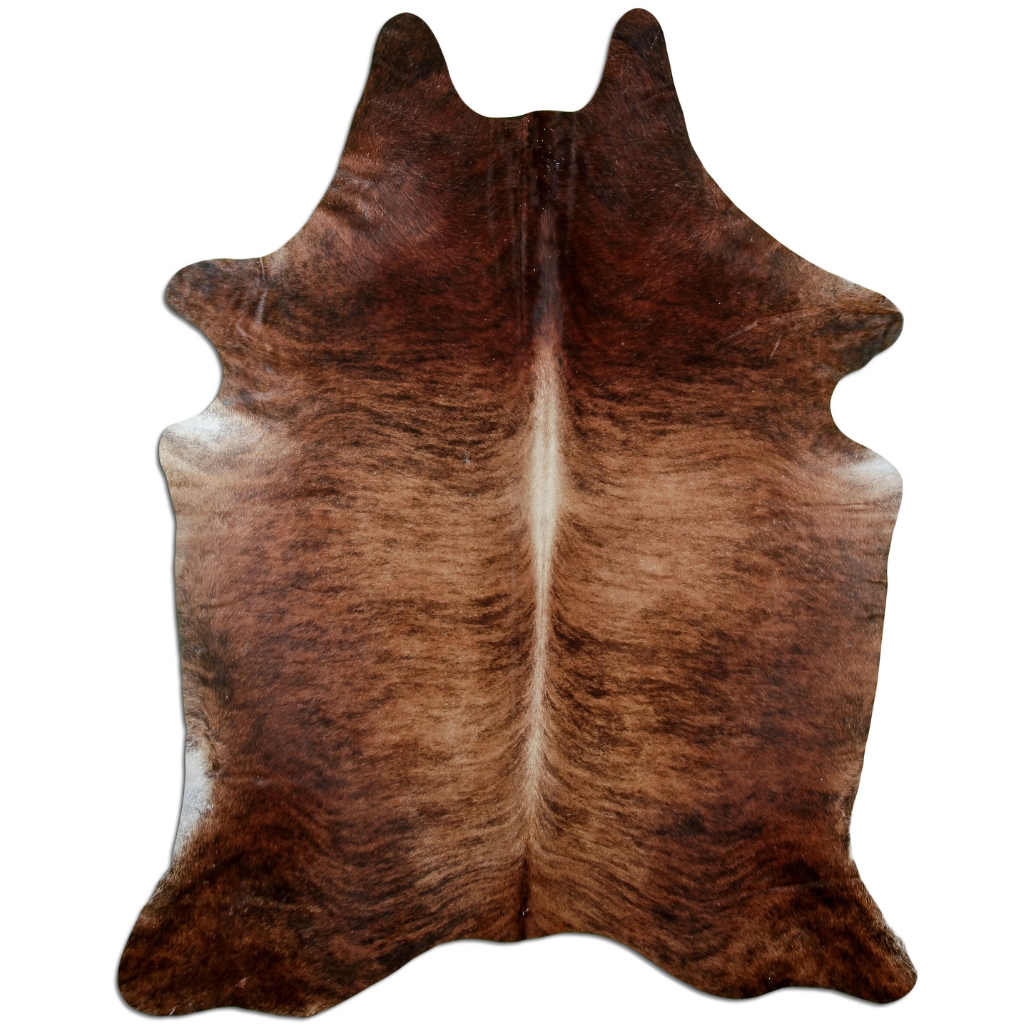 Kuhfell Teppich Medium Brindle, 237 × 180 cm – Naturprodukt, Einzelstück