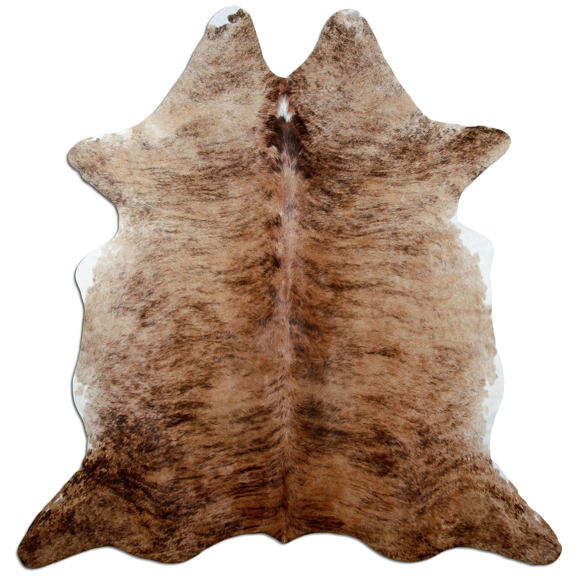 Kuhfell Teppich Beige Brindle, 212 × 201 cm – Naturprodukt, Einzelstück