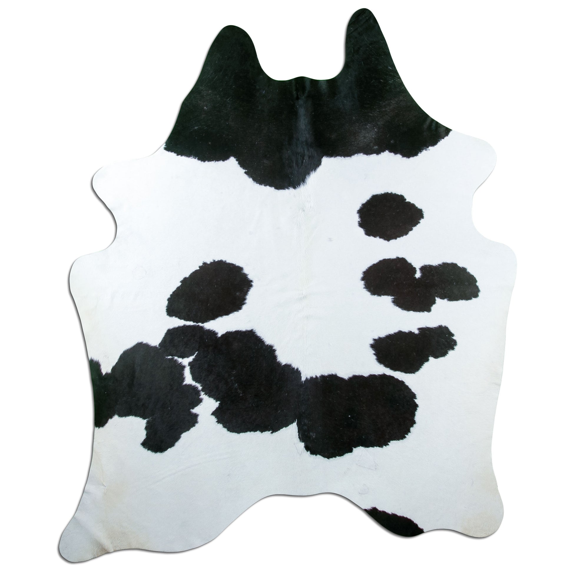 Kuhfell Teppich Schwarz-Weiß, 228 × 177 cm – Naturprodukt, Einzelstück