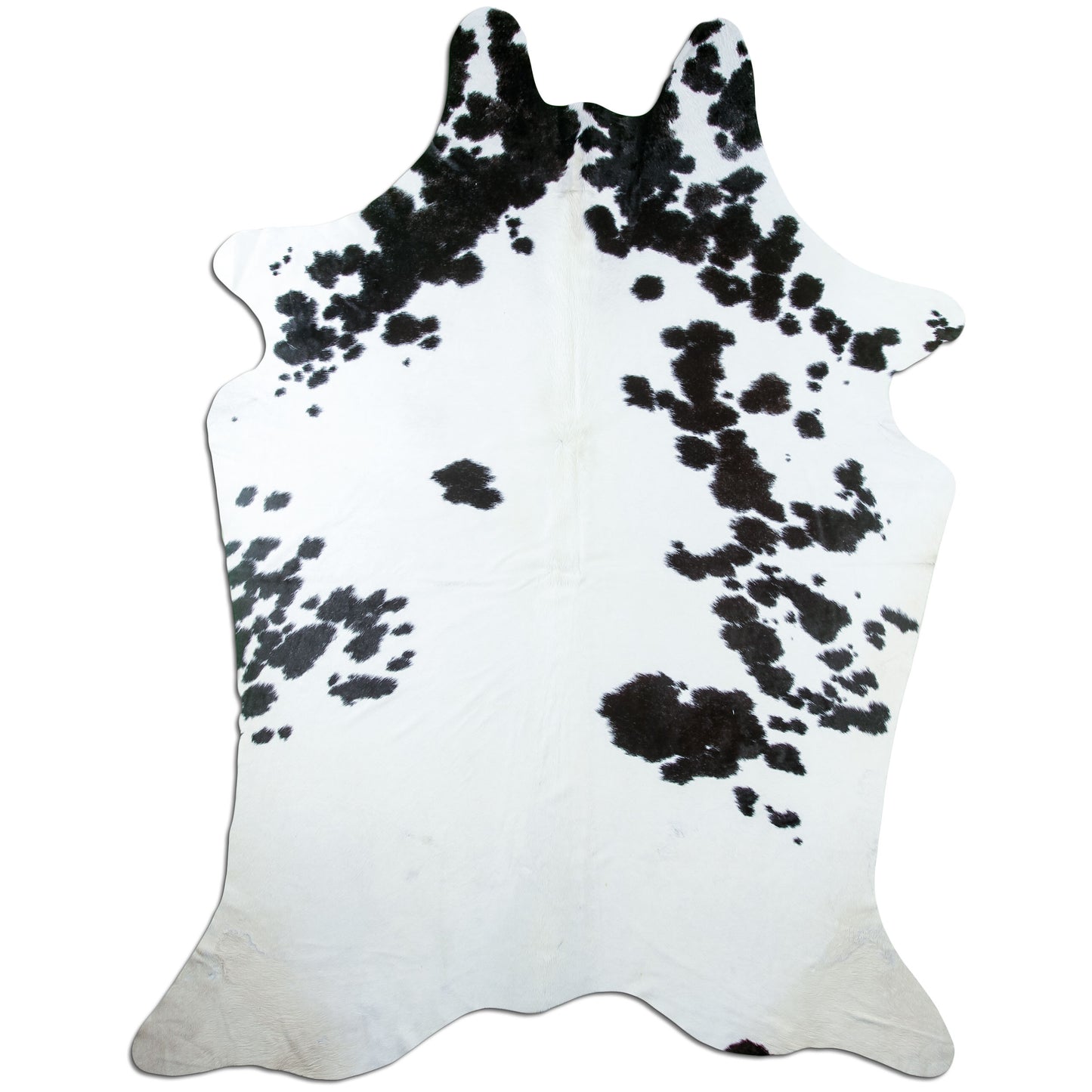 Kuhfell Teppich Schwarz-Weiß, 250 × 186 cm – Naturprodukt, Einzelstück