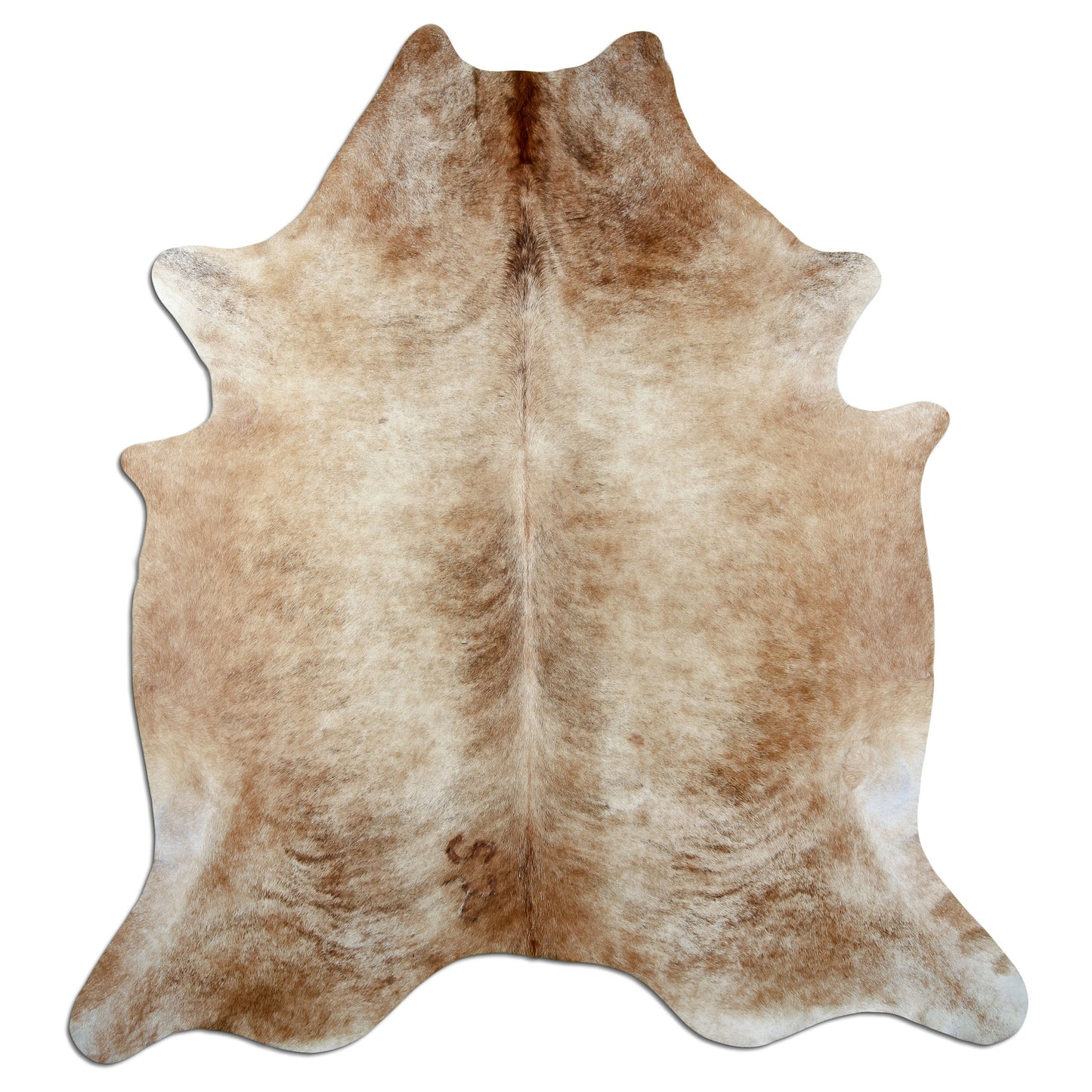 Kuhfell Teppich Beige Brindle, 238 × 210 cm – Naturprodukt, Einzelstück