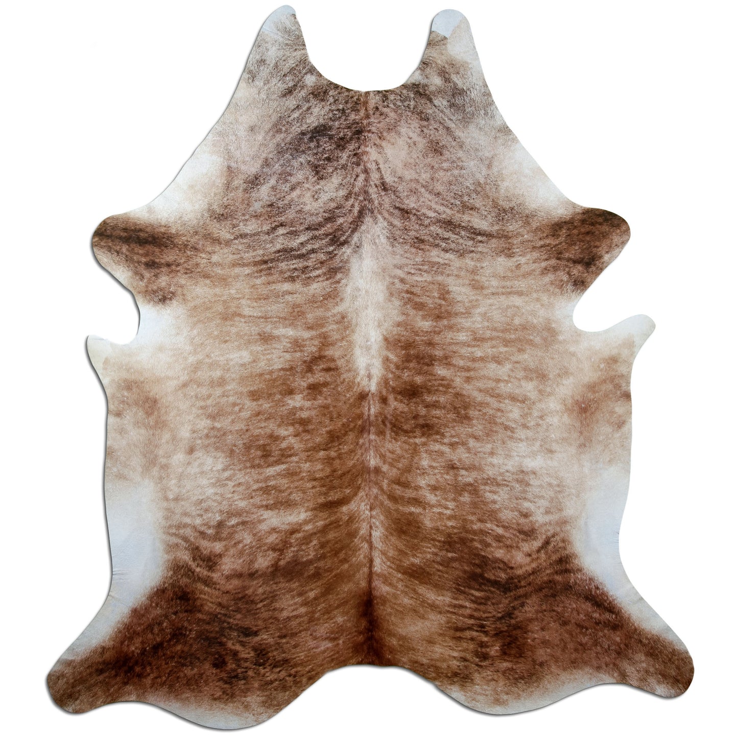 Kuhfell Teppich Beige Brindle, 210 × 200 cm – Naturprodukt, Einzelstück