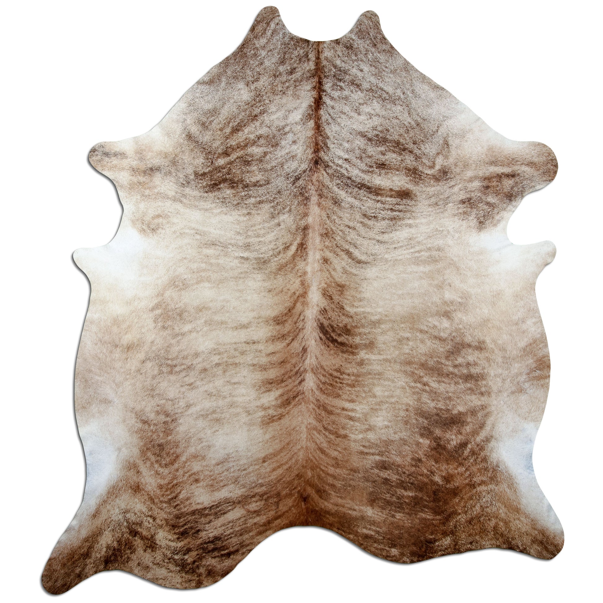 Kuhfell Teppich Beige Brindle, 240 × 210 cm – Naturprodukt, Einzelstück