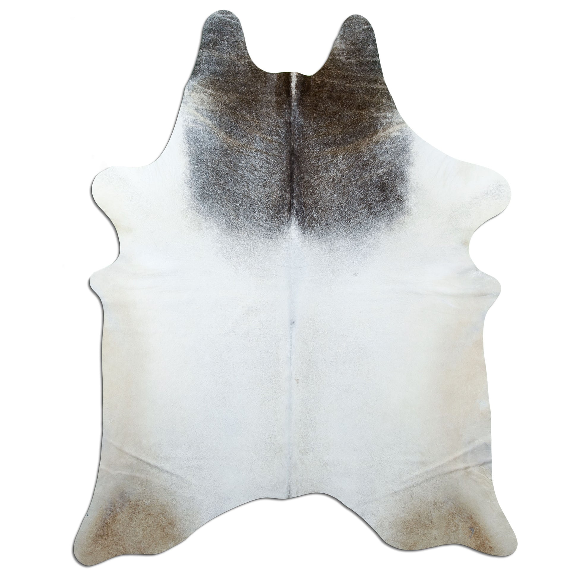 Kuhfell Teppich Grau, 210 × 160 cm – Naturprodukt, Einzelstück