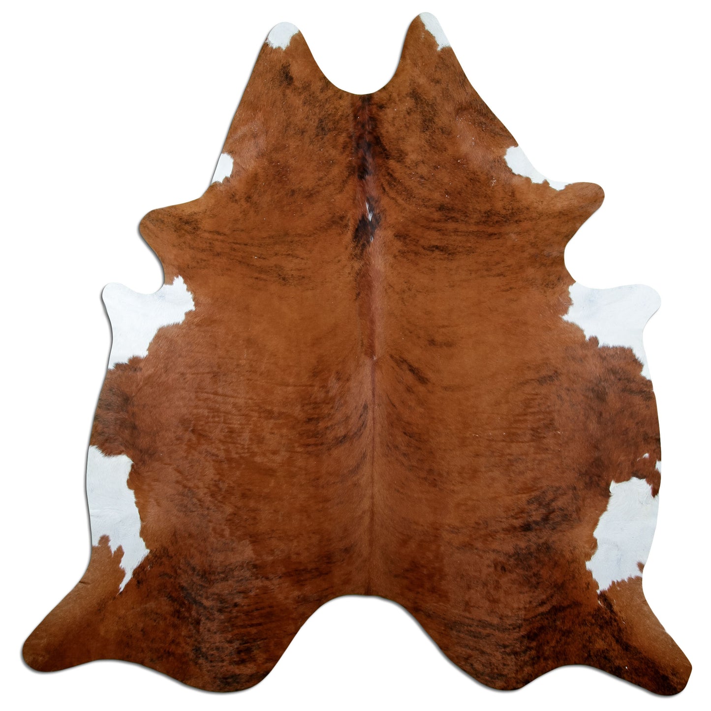 Kuhfell Teppich Exotic White Belly, 210 × 200 cm – Naturprodukt, Einzelstück
