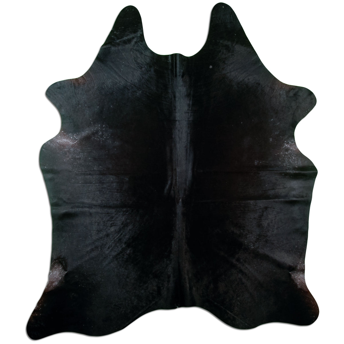 Kuhfell Teppich Schwarz, 210 × 180 cm – weitere Ansicht