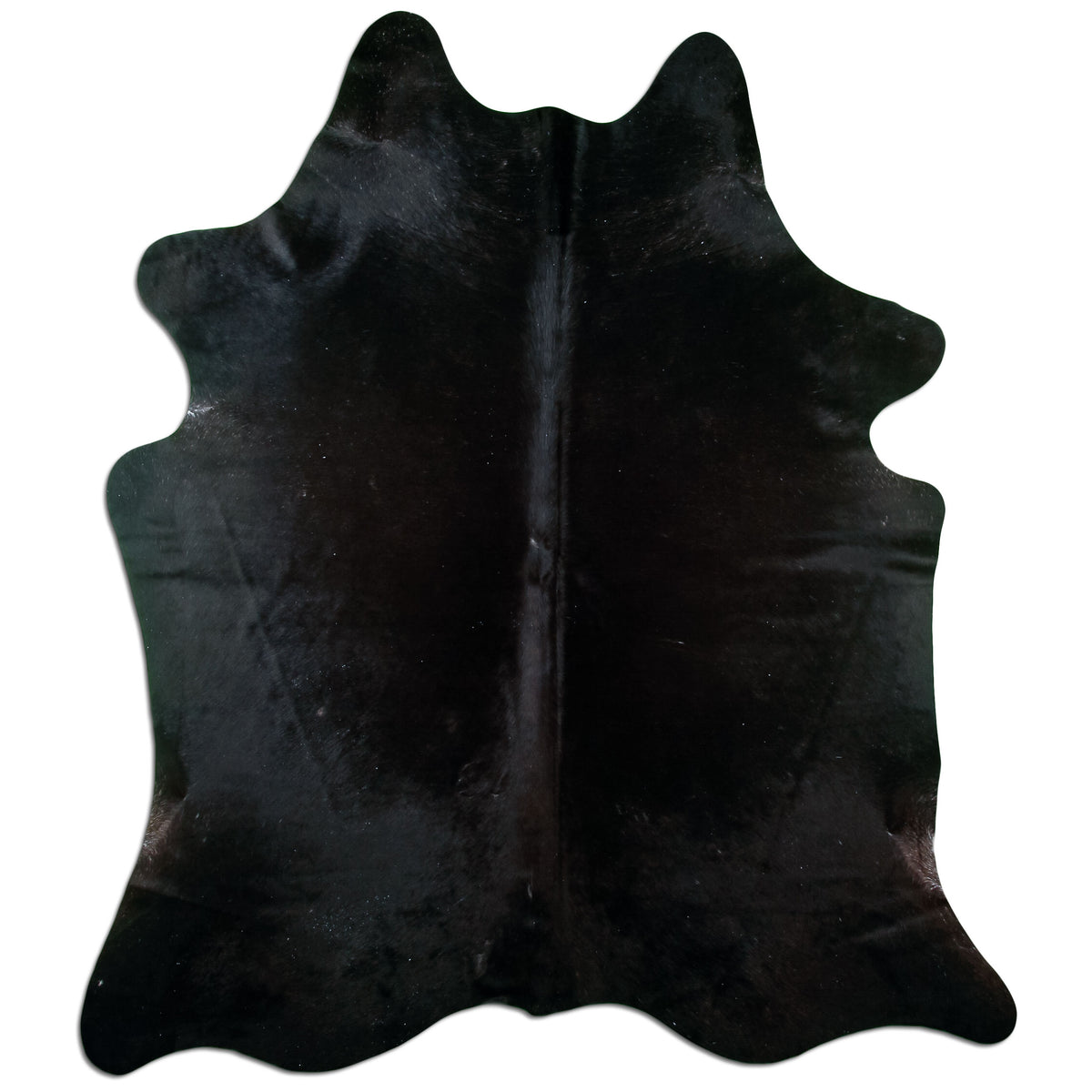 Kuhfell Teppich Schwarz, 210 × 180 cm – weitere Ansicht