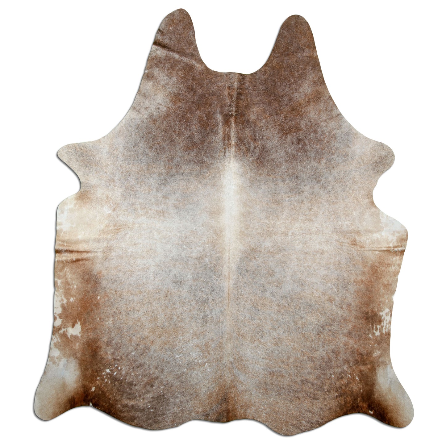 Kuhfell Teppich Dark Champagne, 210 × 200 cm – Naturprodukt, Einzelstück