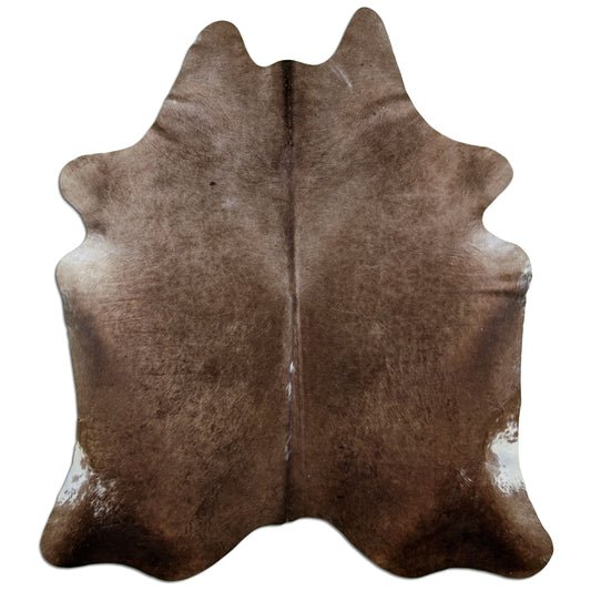 Kuhfell Teppich Dark Champagne, 210 × 200 cm – Naturprodukt, Einzelstück