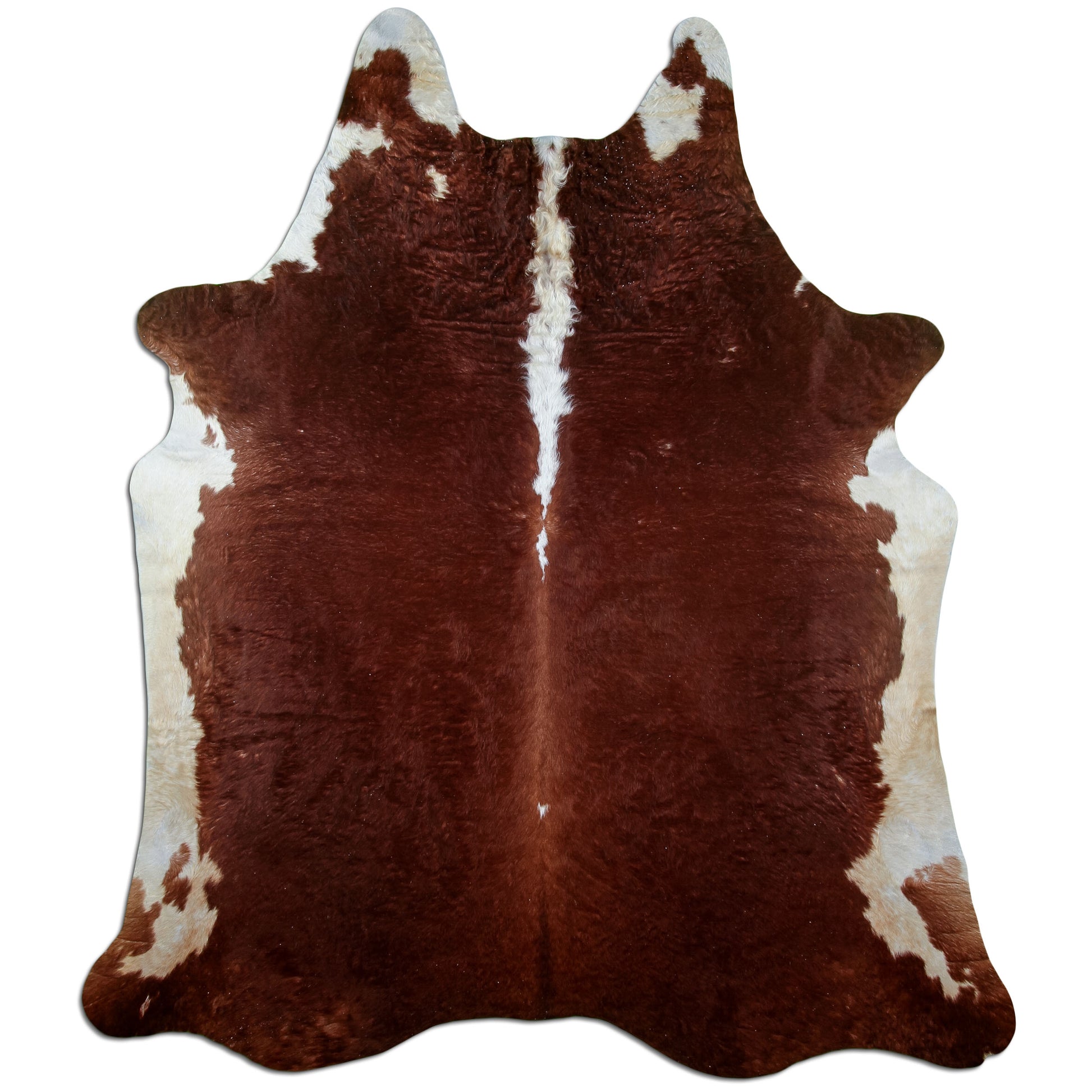 Kuhfell Teppich Hereford, 210 × 185 cm – Naturprodukt, Einzelstück